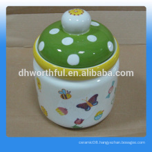 plain white ceramic cookie jar